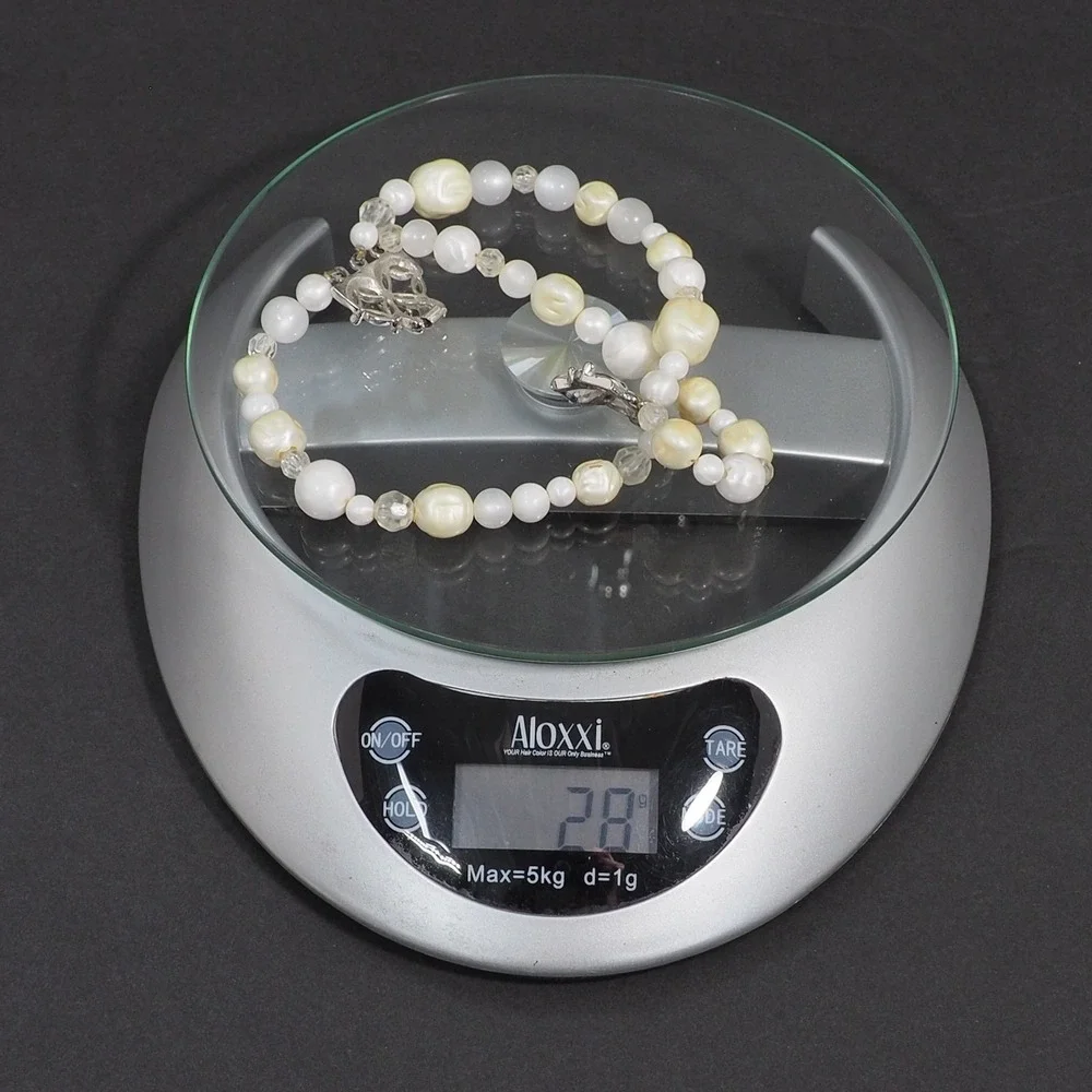 Vintage Coro Triple Strand Faux Baroque Pearl Bead Bracelet Silver Tone MCM
